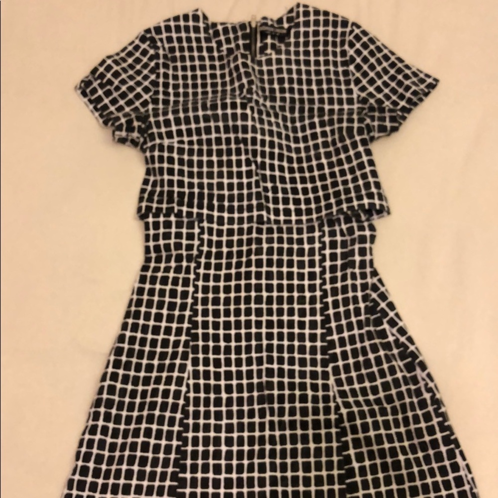 Checkered shirt dress